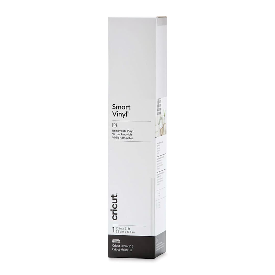 Open in modal - Cricut Removable Smart Vinyl - White, 13" x 21 ft, Roll (In packaging)