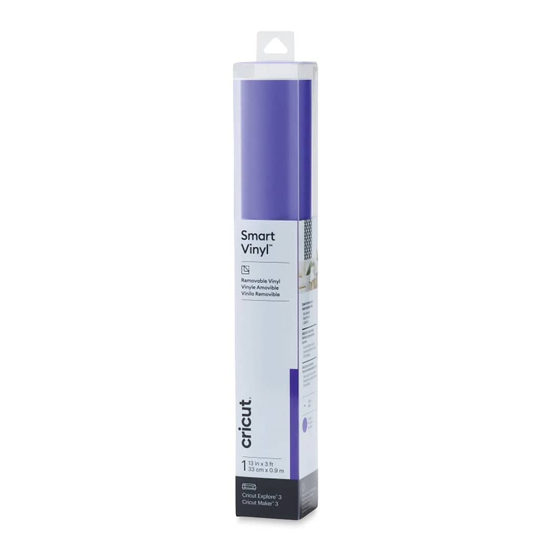 Open in modal - Cricut Removable Smart Vinyl - Purple, 13" x 3 ft, Roll (In packaging)