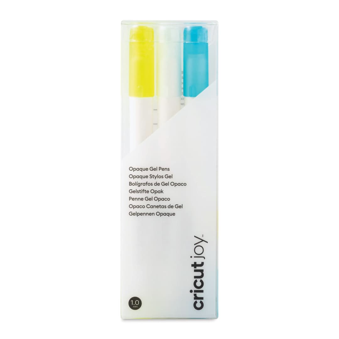 Open in modal - Cricut Joy Gel Pens - Opaque Assorted, Set of 3, front of the packaging