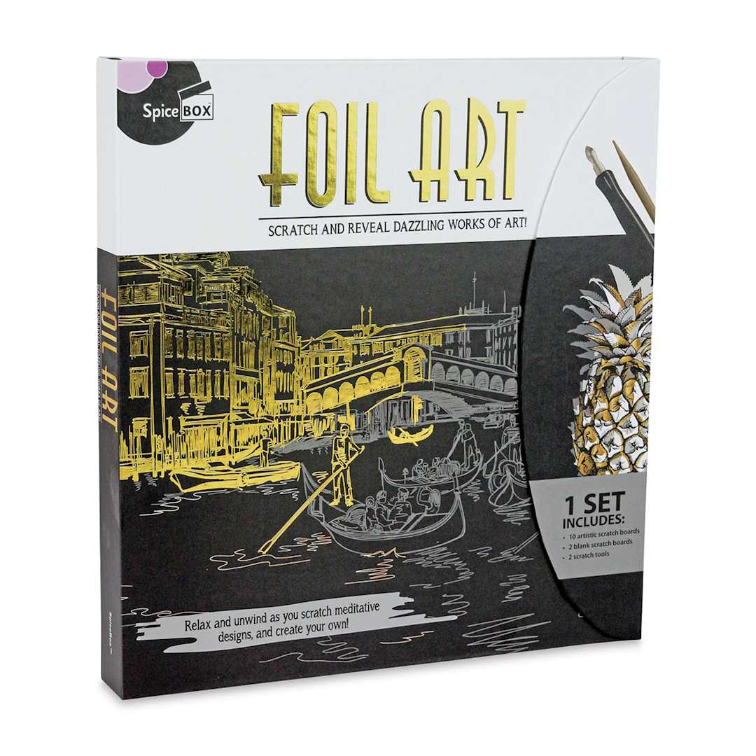 Open in modal - SpiceBox Sketch Plus Deluxe Foil Art Kit (Front)