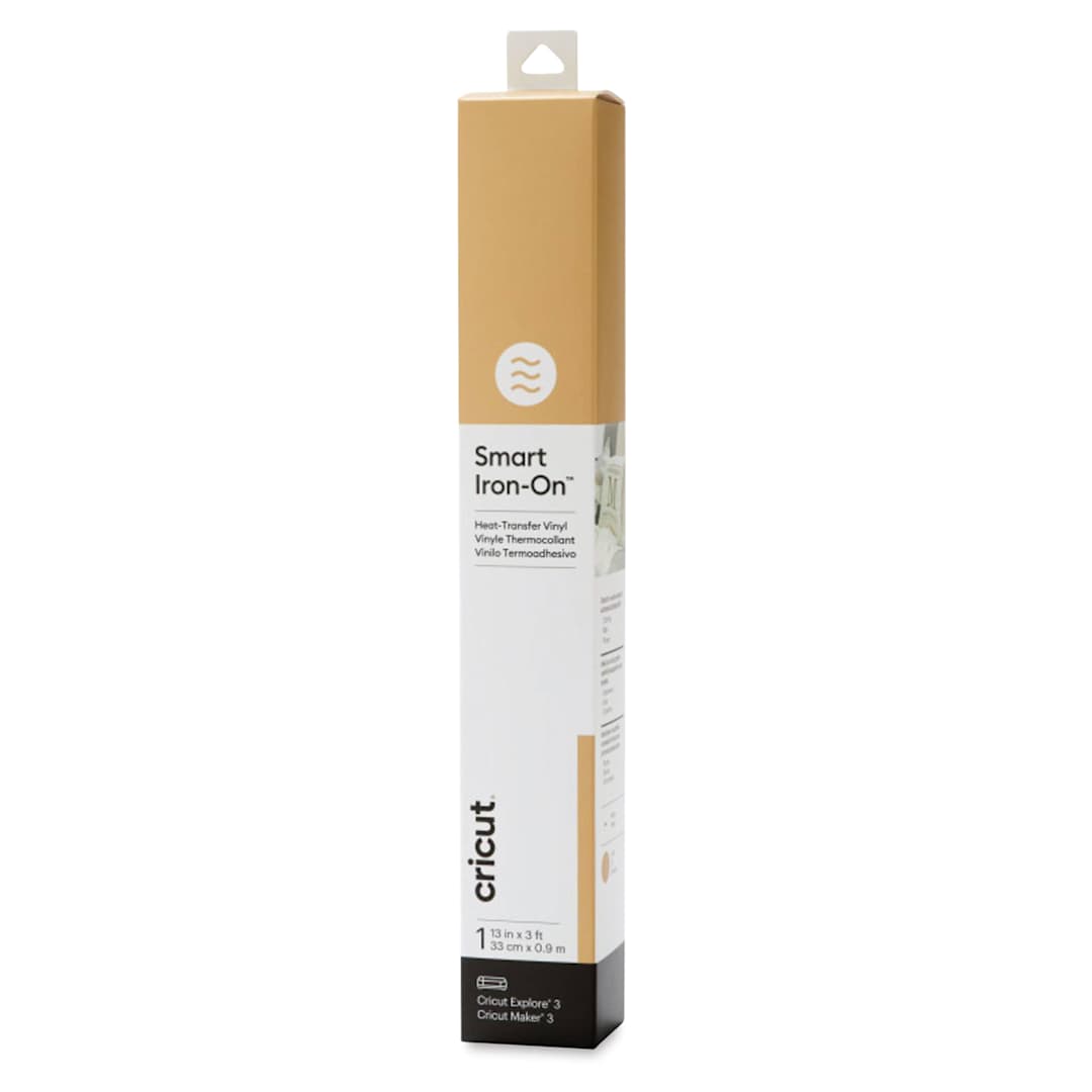 Open in modal - Cricut Smart Iron-On Heat Transfer Vinyl - Gold, 13" x 3 ft Roll