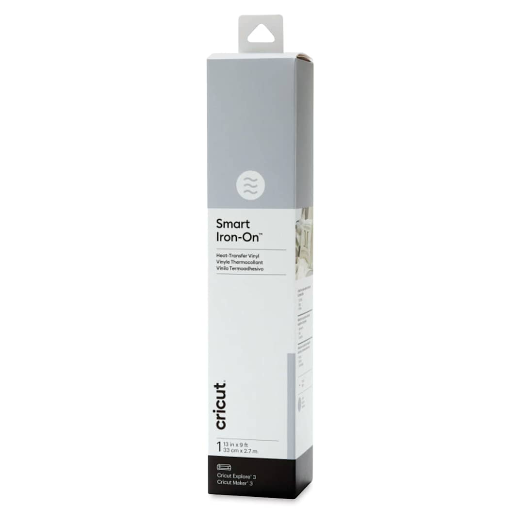 Open in modal - Cricut Smart Iron-On Heat Transfer Vinyl - Silver, 13" x 9 ft Roll