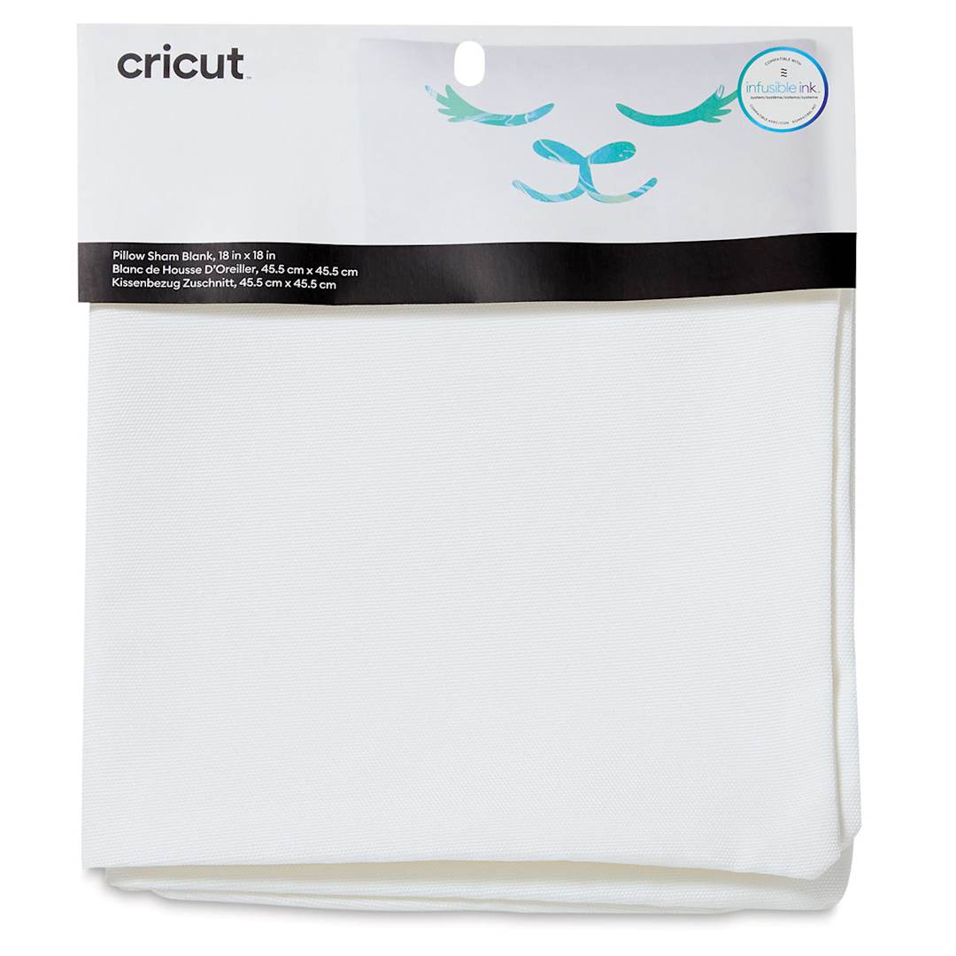 Open in modal - Cricut Pillow Cover Blank - White, 18" x 18" (In packaging)