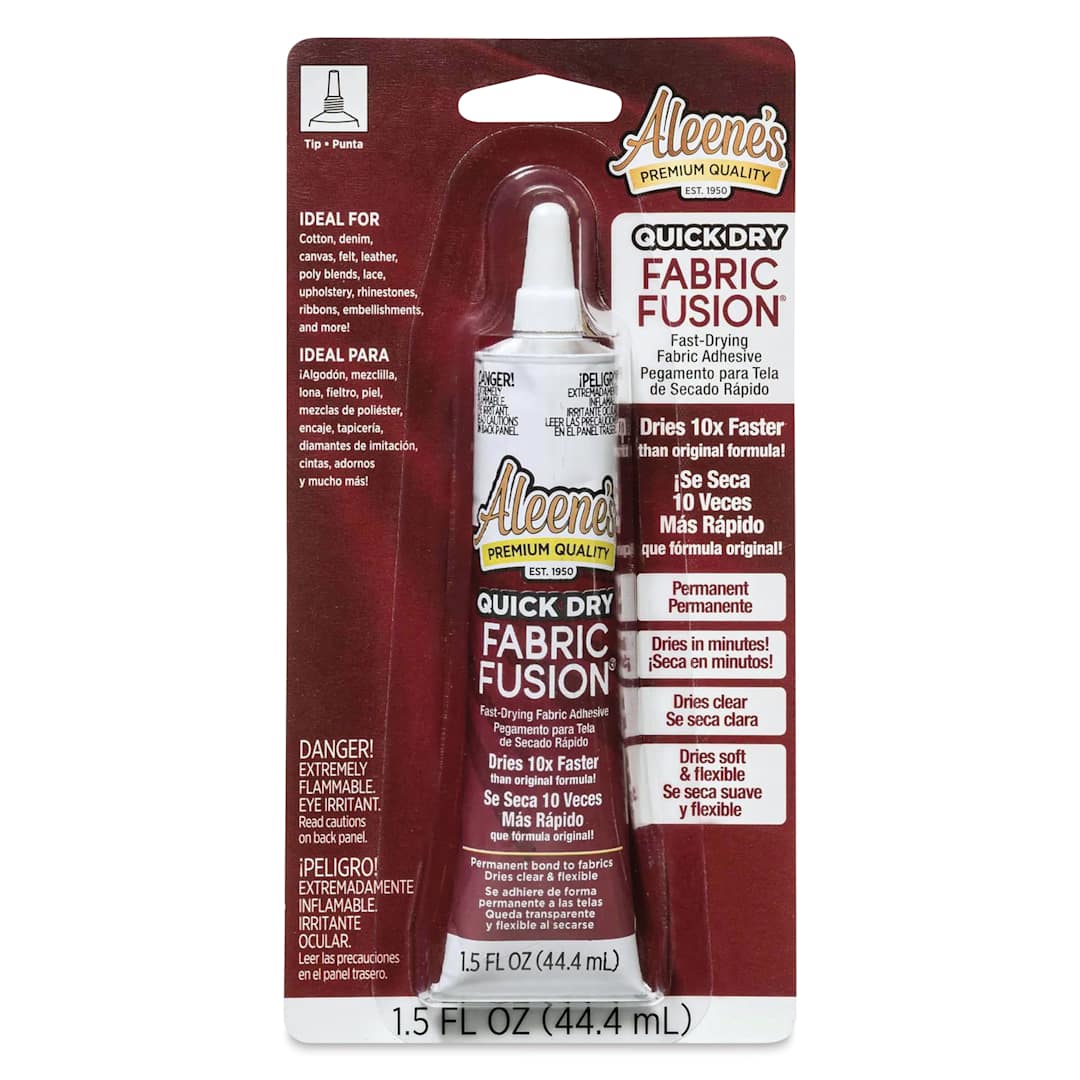 Open in modal - Aleene's Fabric Fusion Permanent Fabric Adhesive - 1.5 oz front of packaging
