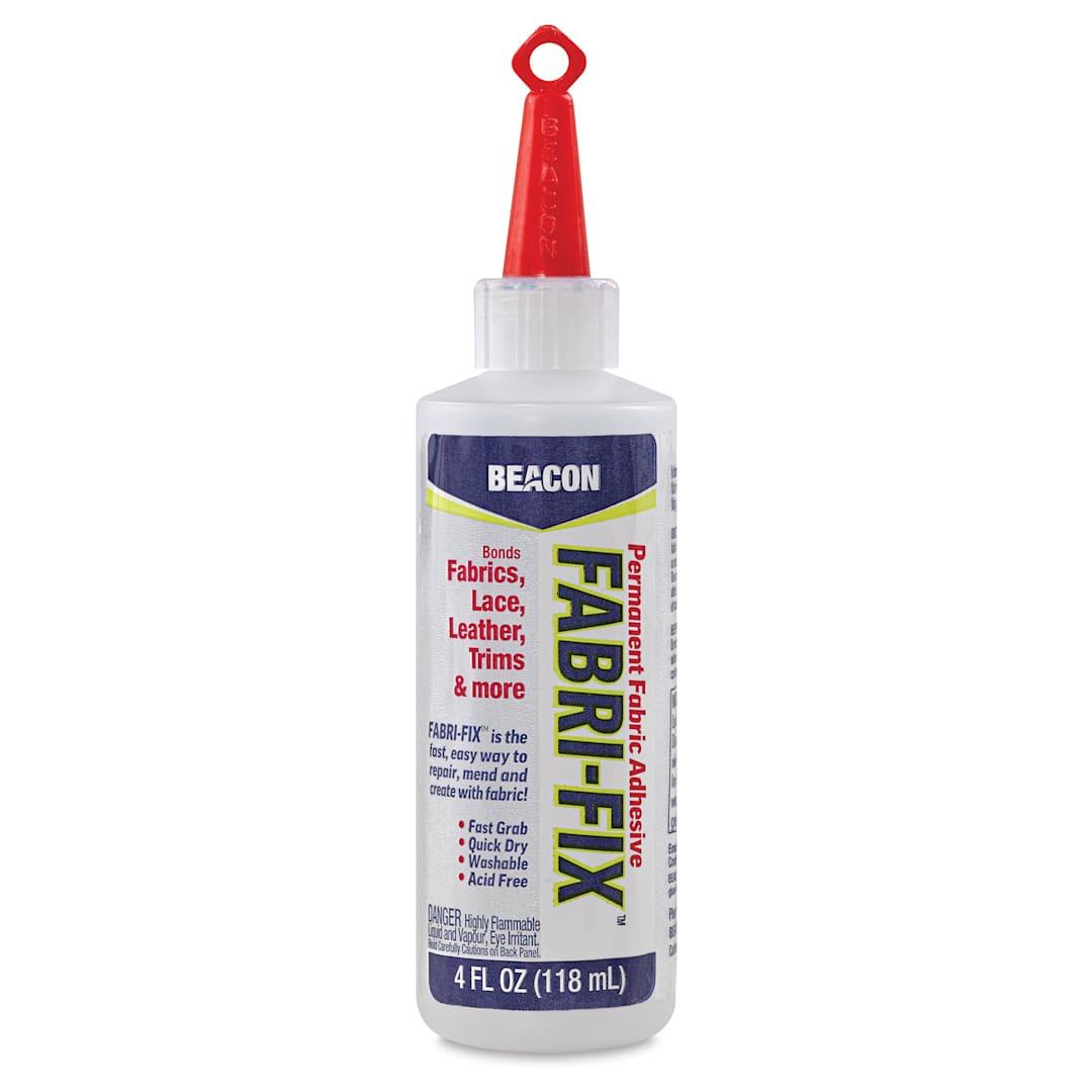 Open in modal - Beacon Fabri-Fix Permanent Adhesive - 4 oz, front of the bottle