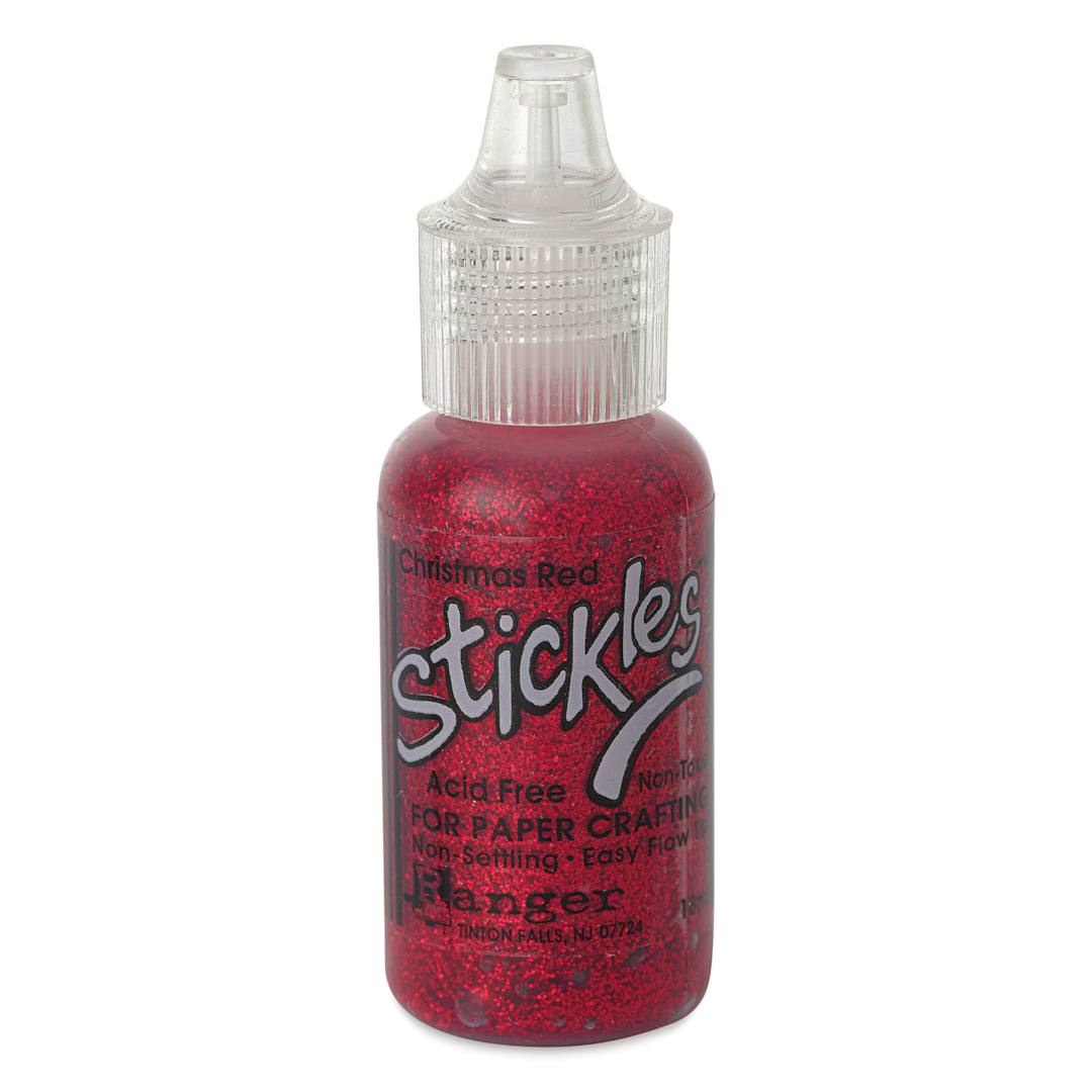 Open in modal - Ranger Stickles Glitter Glue - Christmas Red, 1/2 oz - front