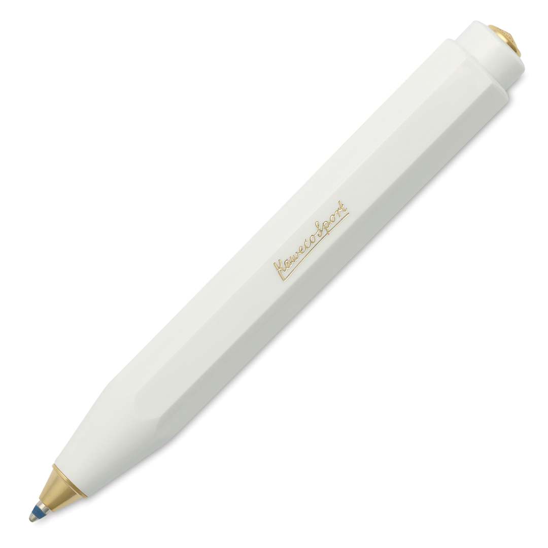 Open in modal - Kaweco Classic Sport Ballpoint Pen - White, Blue Ink