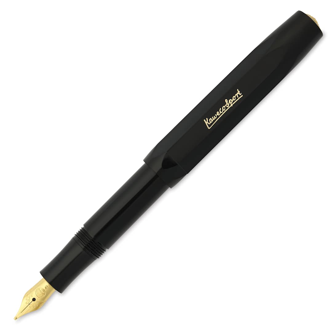 Open in modal - Kaweco Classic Sport Fountain Pen - Black, Broad