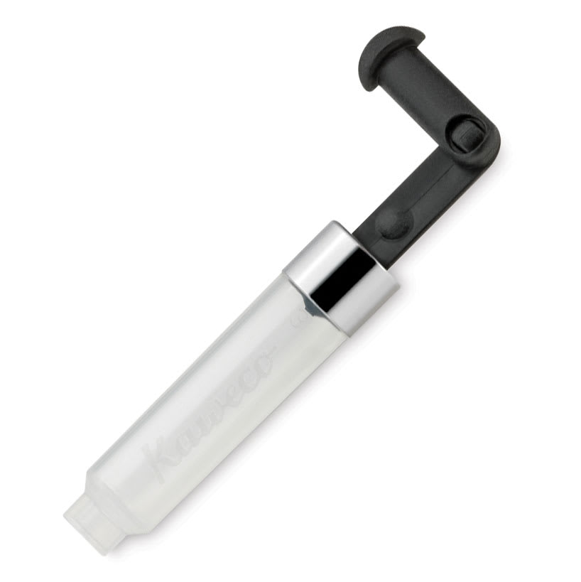 Open in modal - Kaweco Mini Folding Fountain Pen Ink Converter, empty ink reservoir with piston folded