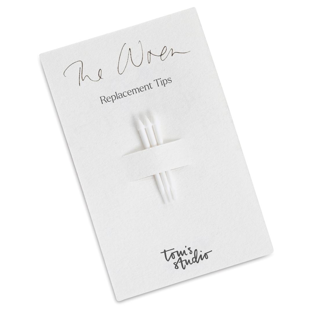 Open in modal - Tom’s Studio Wren Writing Pen Tip Replacements - Pkg of 3, in packaging
