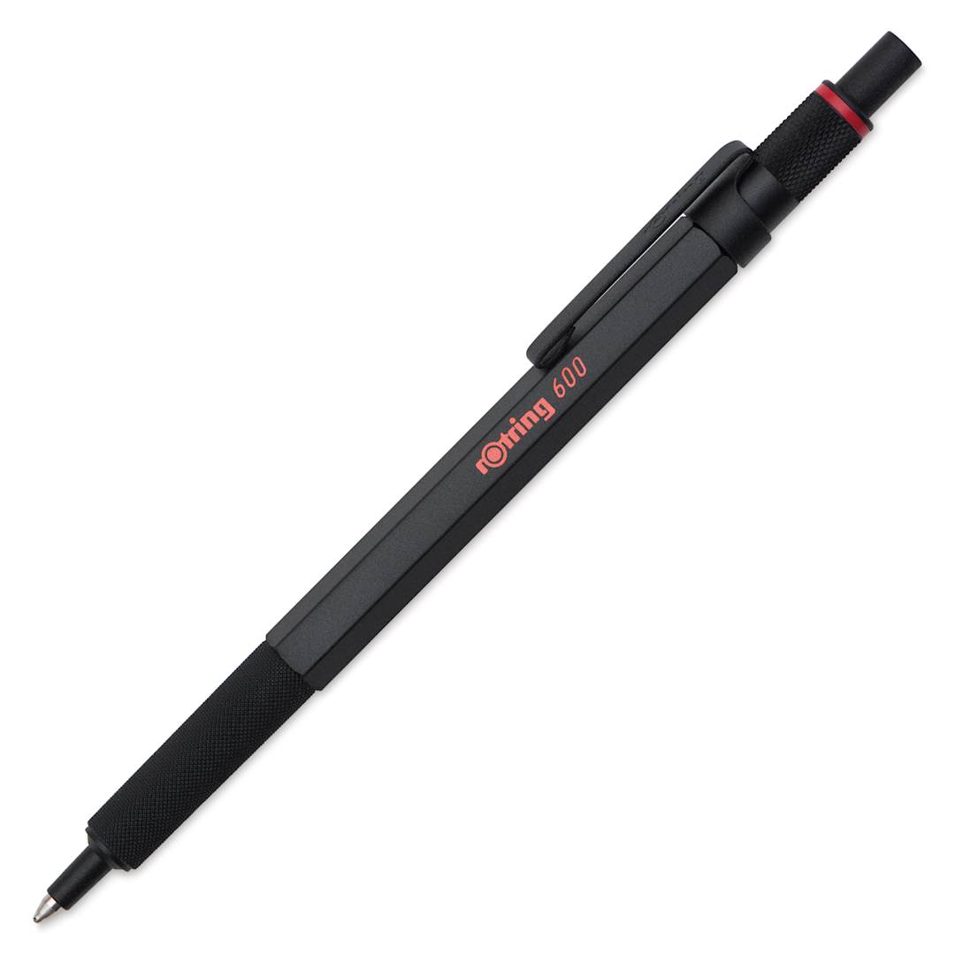 Open in modal - Rotring 600 Ballpoint Pen - Black, Medium Tip