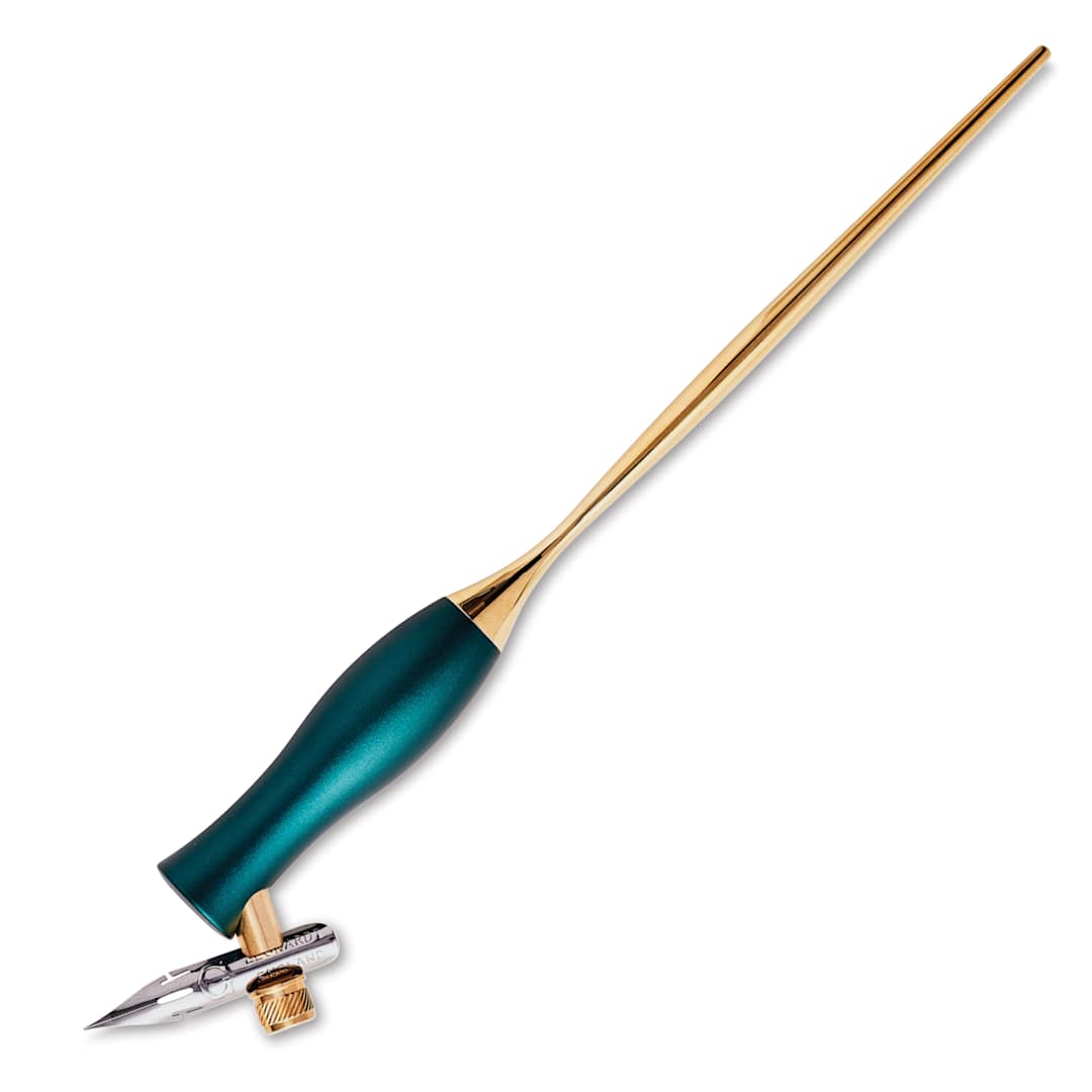 Open in modal - Tom’s Studio Bloom Oblique Calligraphy Dip Pen - Ivy
