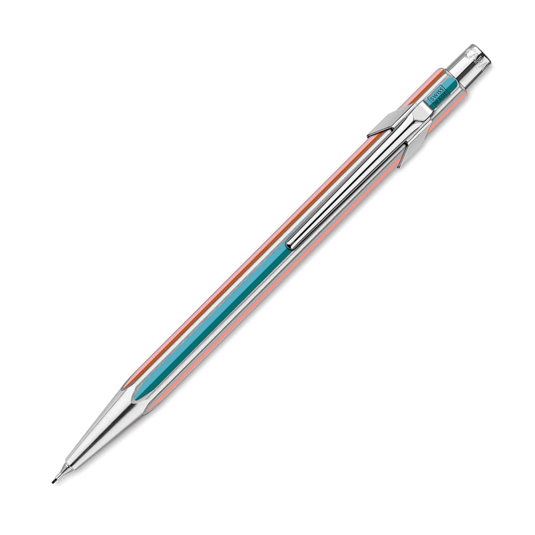 Open in modal - Caran d'Ache Paul Smith Special Edition 849 Mechanical Pencil - Raw Silver, 0.5 mm