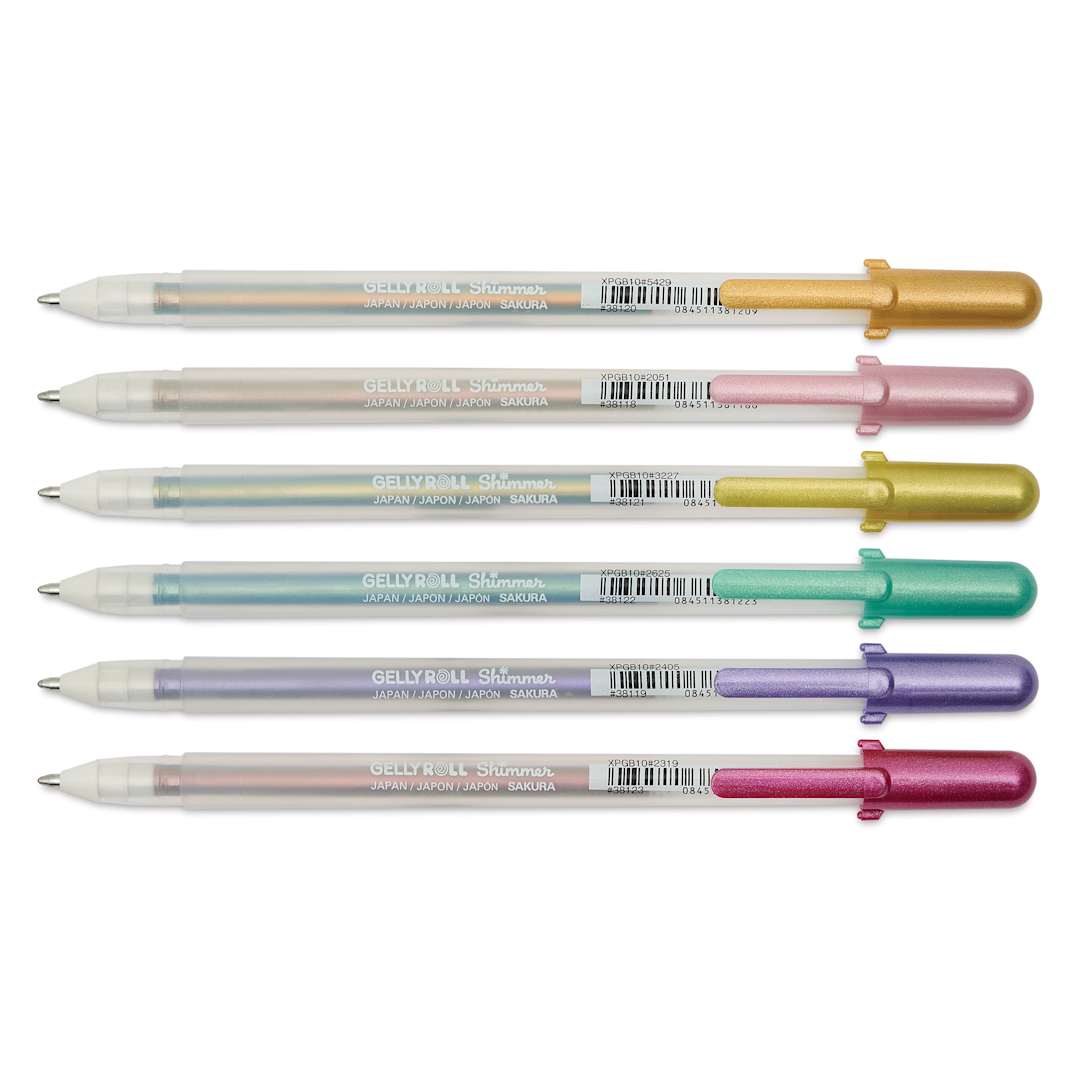 Open in modal - Sakura Gelly Roll Shimmer Pens - Set of 6, Shimmer