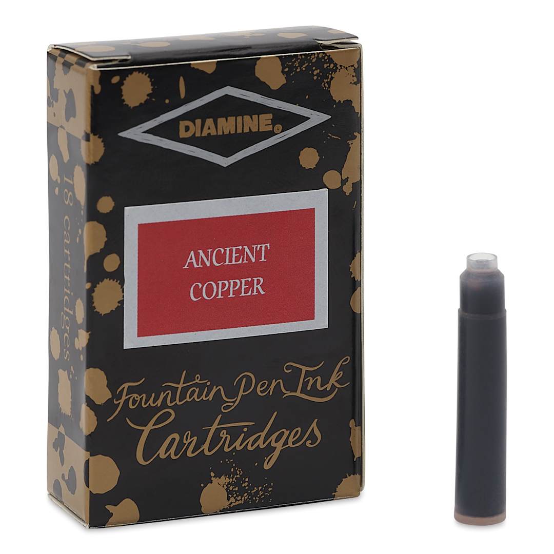 Open in modal - Diamine Ink Cartridges - Pkg of 18, Ancient Copper