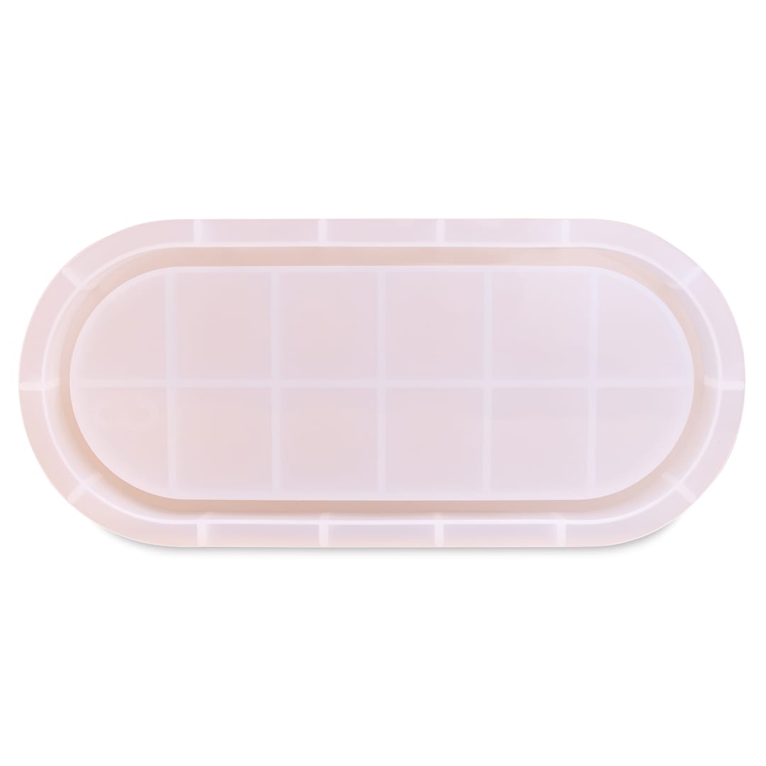 Open in modal - Jesmonite Silicone Tray Mold - Extra Large Oval Tray