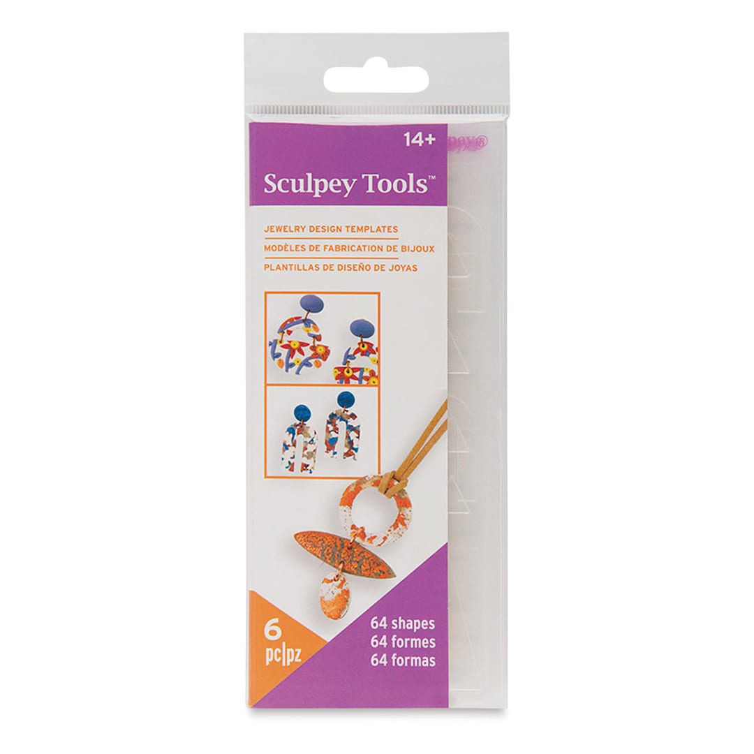 Open in modal - Sculpey Tools Jewelry Design Templates - Set of 6