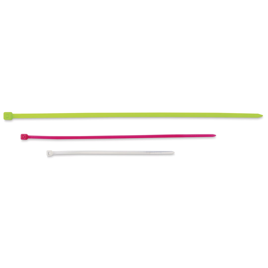 Open in modal - Enkay Nylon Cable Ties - Pkg of 100, Assorted Colors, Assorted Lengths - one of each