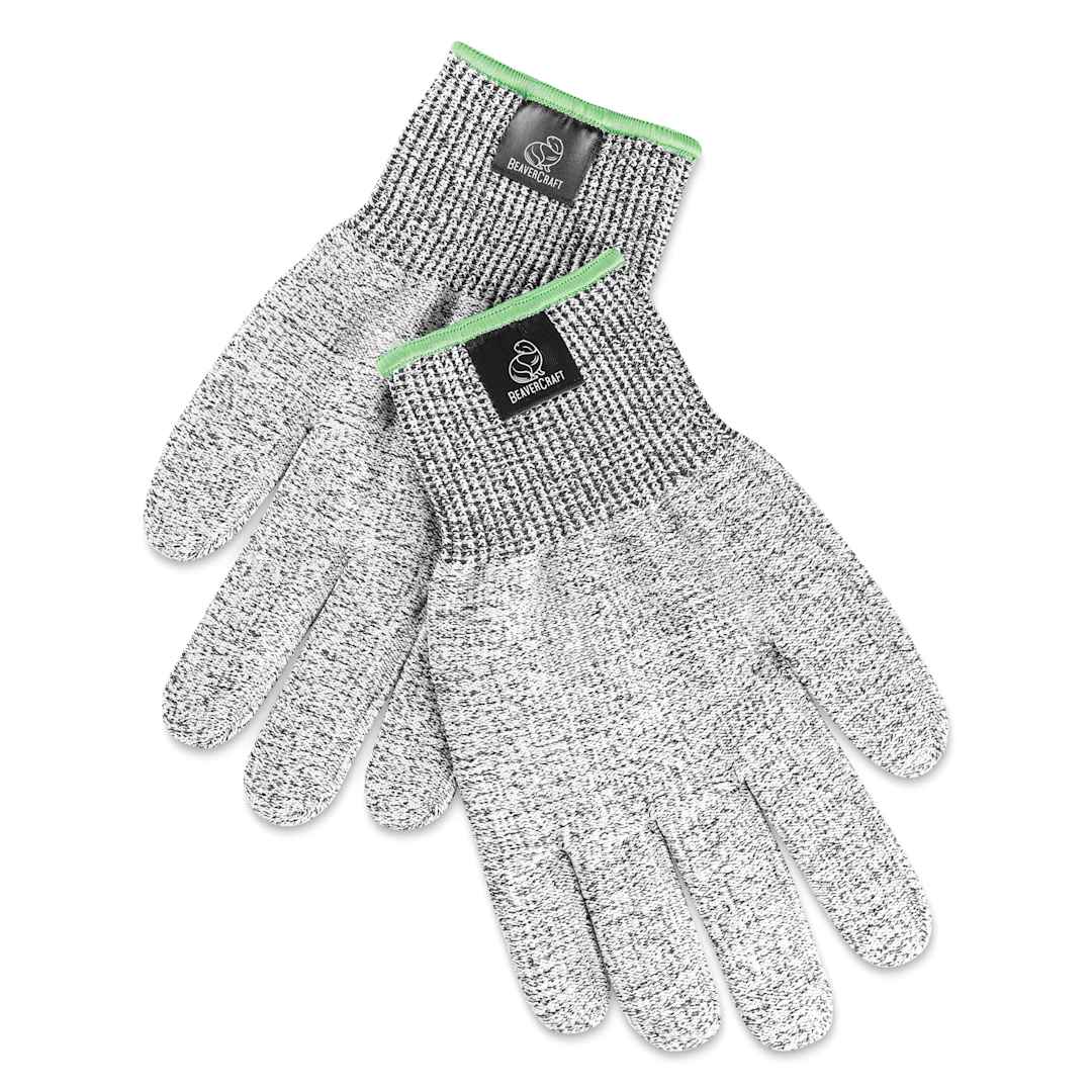 Open in modal - BeaverCraft Cut-Resistant Wood Carving Gloves - Small