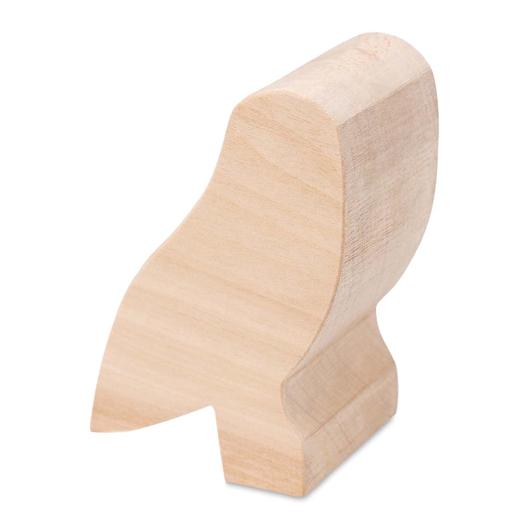 Open in modal - BeaverCraft Wooden Animal Carving Blank - Owl