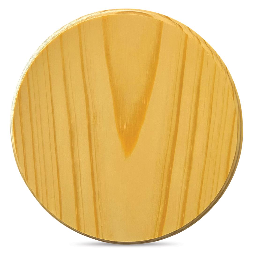 Open in modal - Foggy Bottom Woodworks Pine Plaque - Circle, 8"