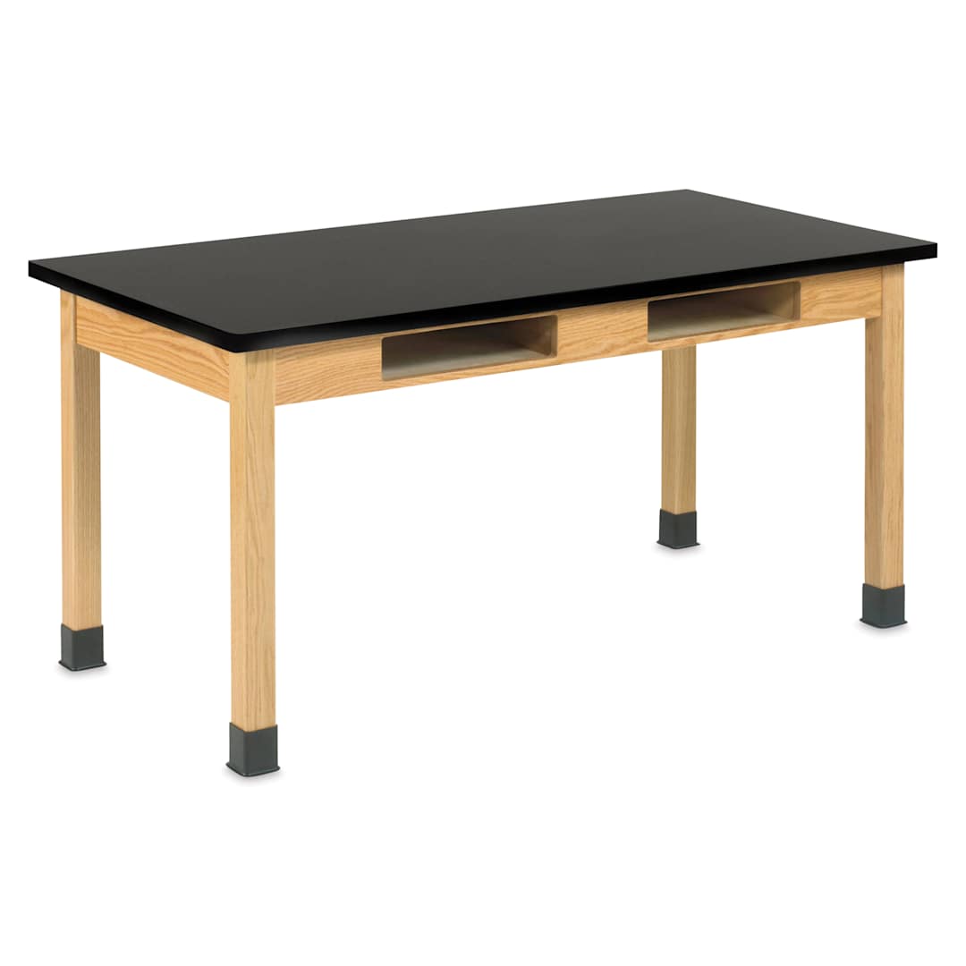 Open in modal - Compartment Lab Table, view of the ChemGuard top measuring 72" x 24" x 30".