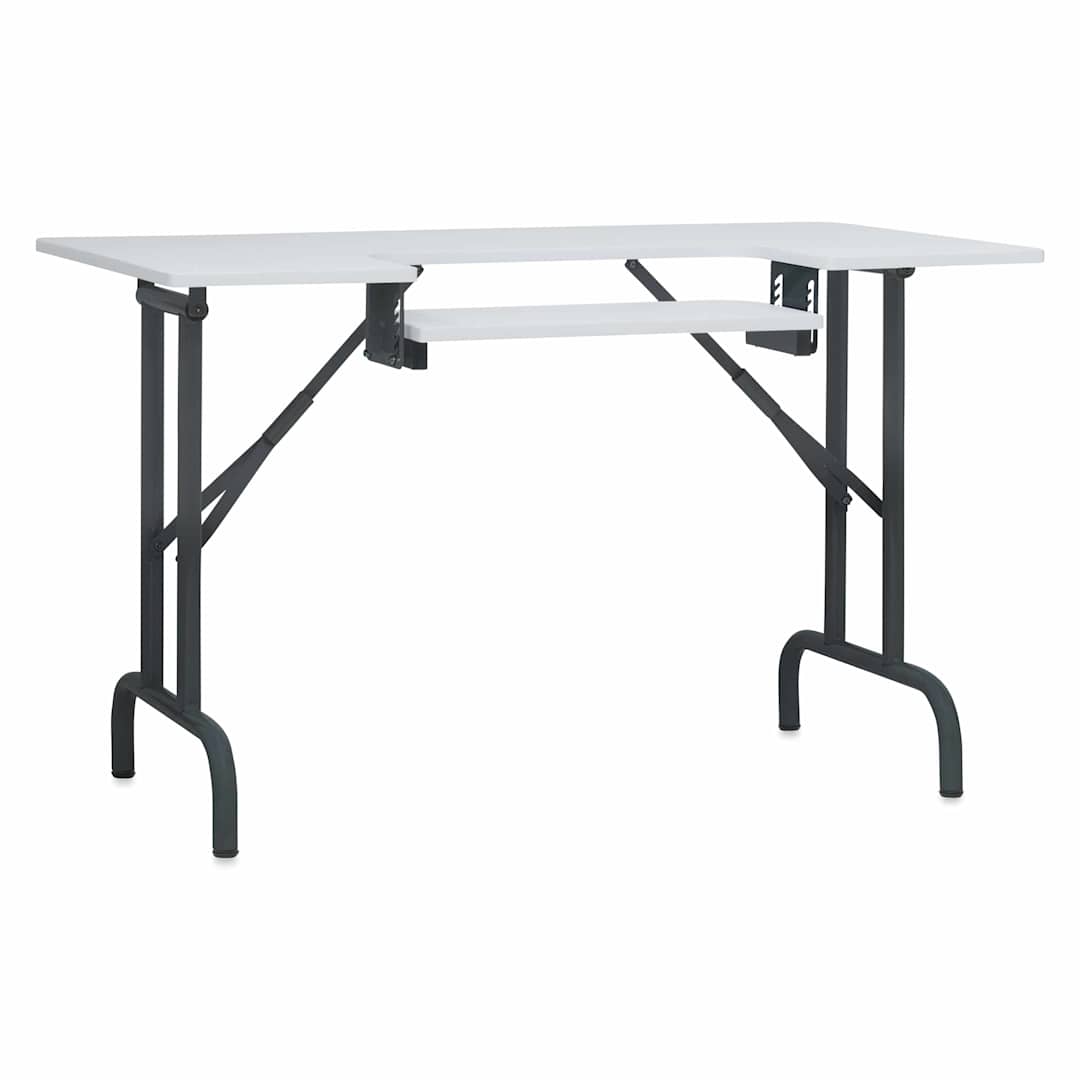 Open in modal - Studio Designs Folding Sewing Table - Charcoal/White