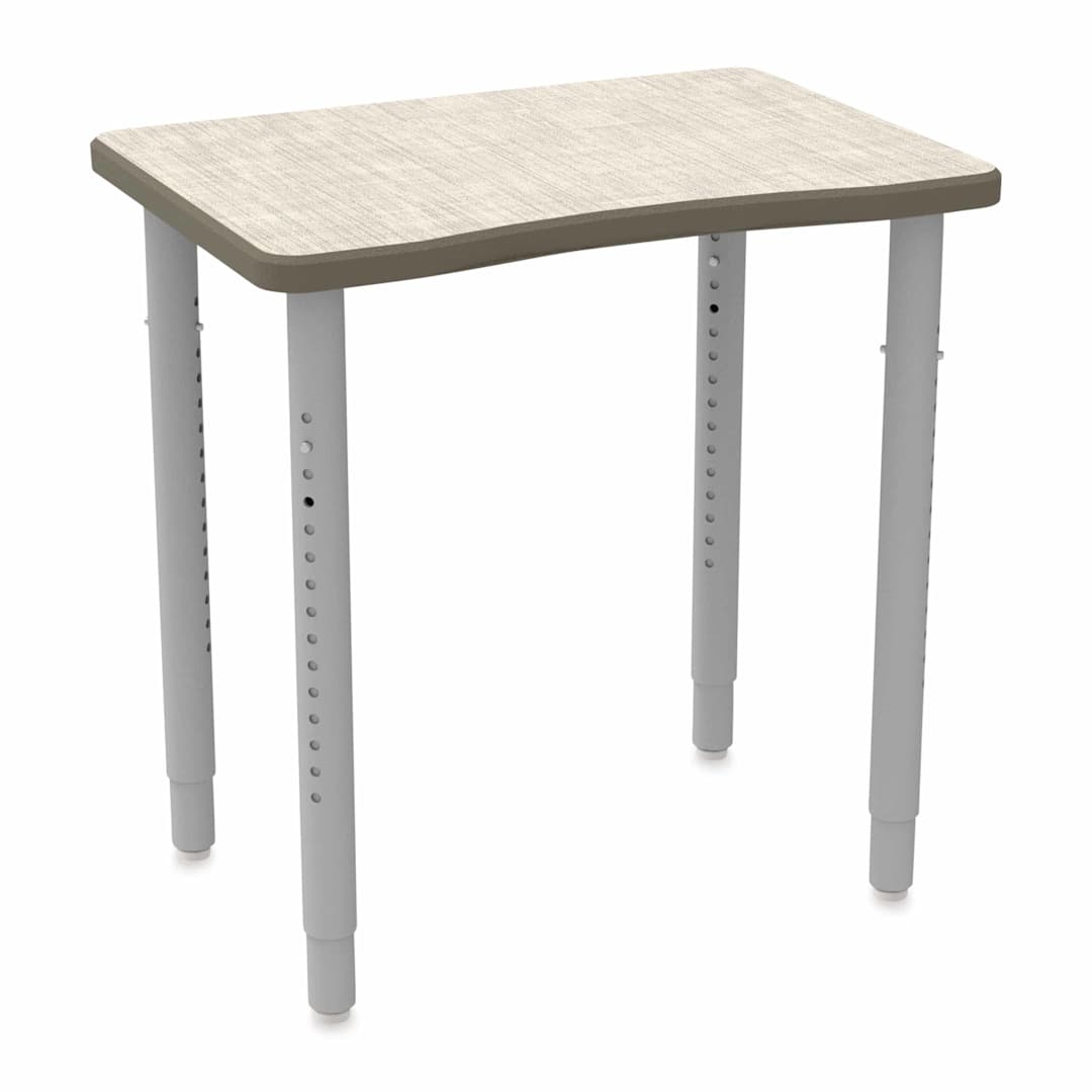 Open in modal - WB Mfg ELO Plymouth II Desk - Vision Vava Top, Tall, at an angle