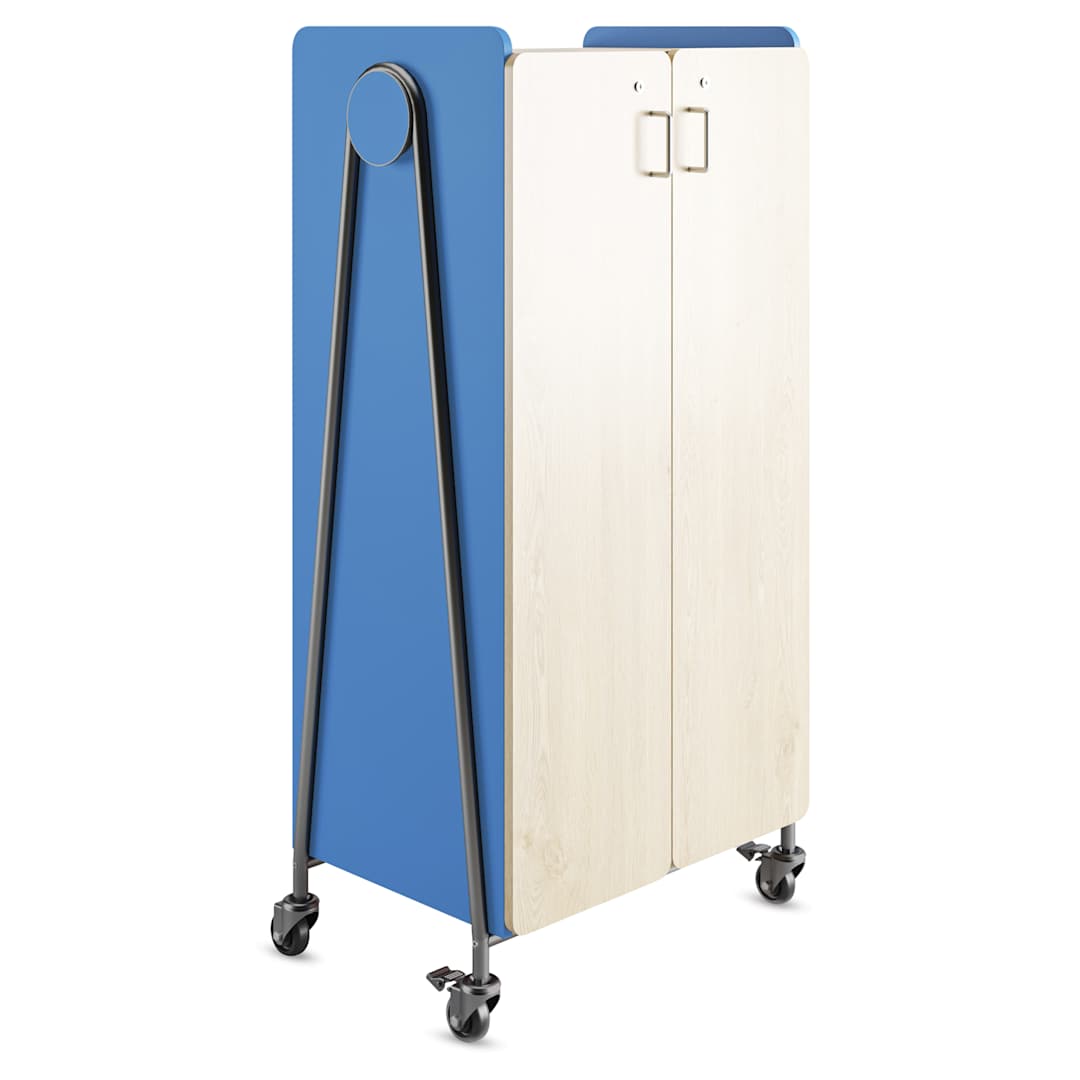 Open in modal - Safco Whiffle Typical 15 Double Storage Cart - Electric Blue