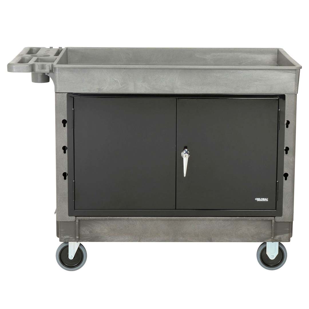 Open in modal - Global Industrial Top Tray Shelf Utility Cart