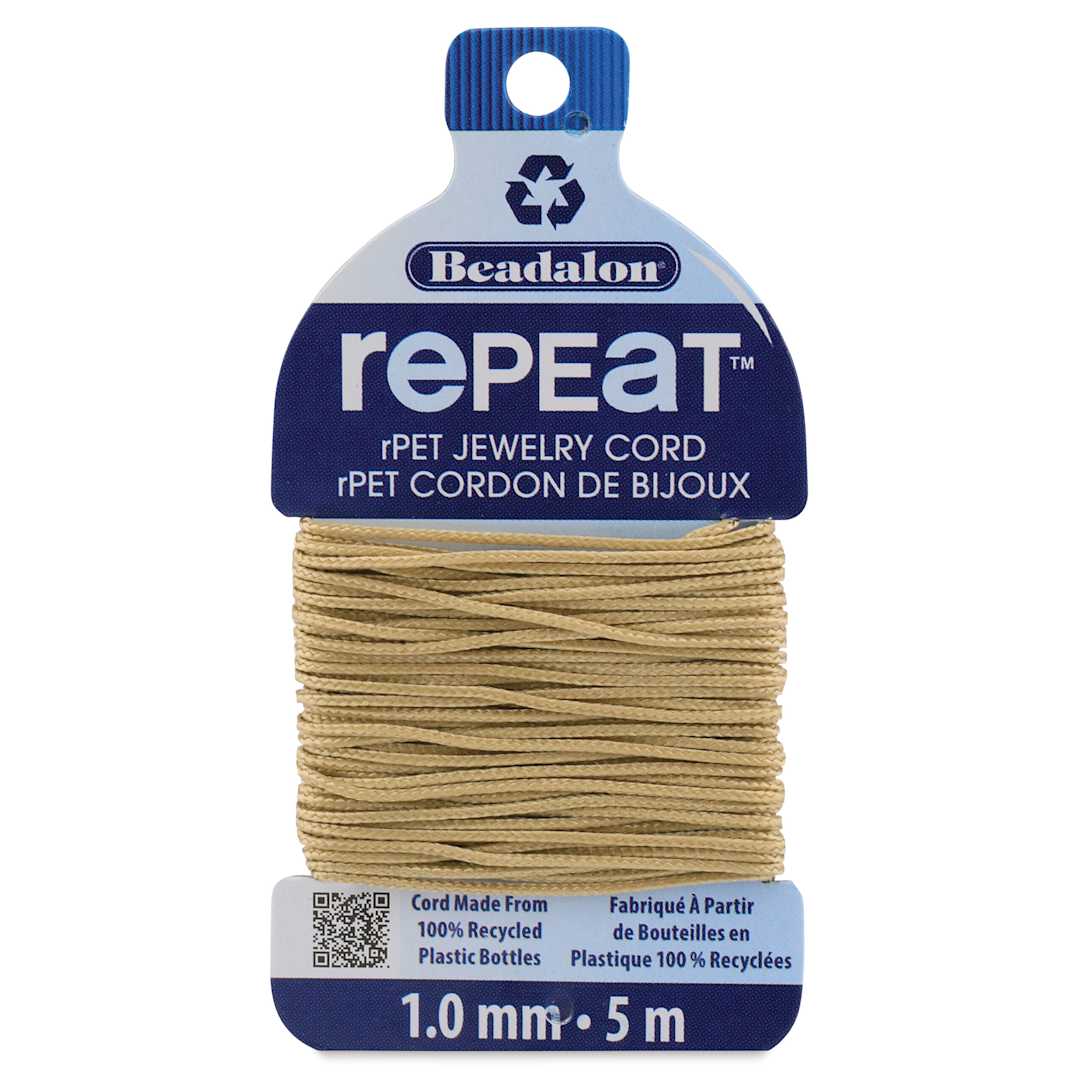 Open in modal - Beadalon Repeat Jewelry Cord - 1 mm x 5 m, Sand