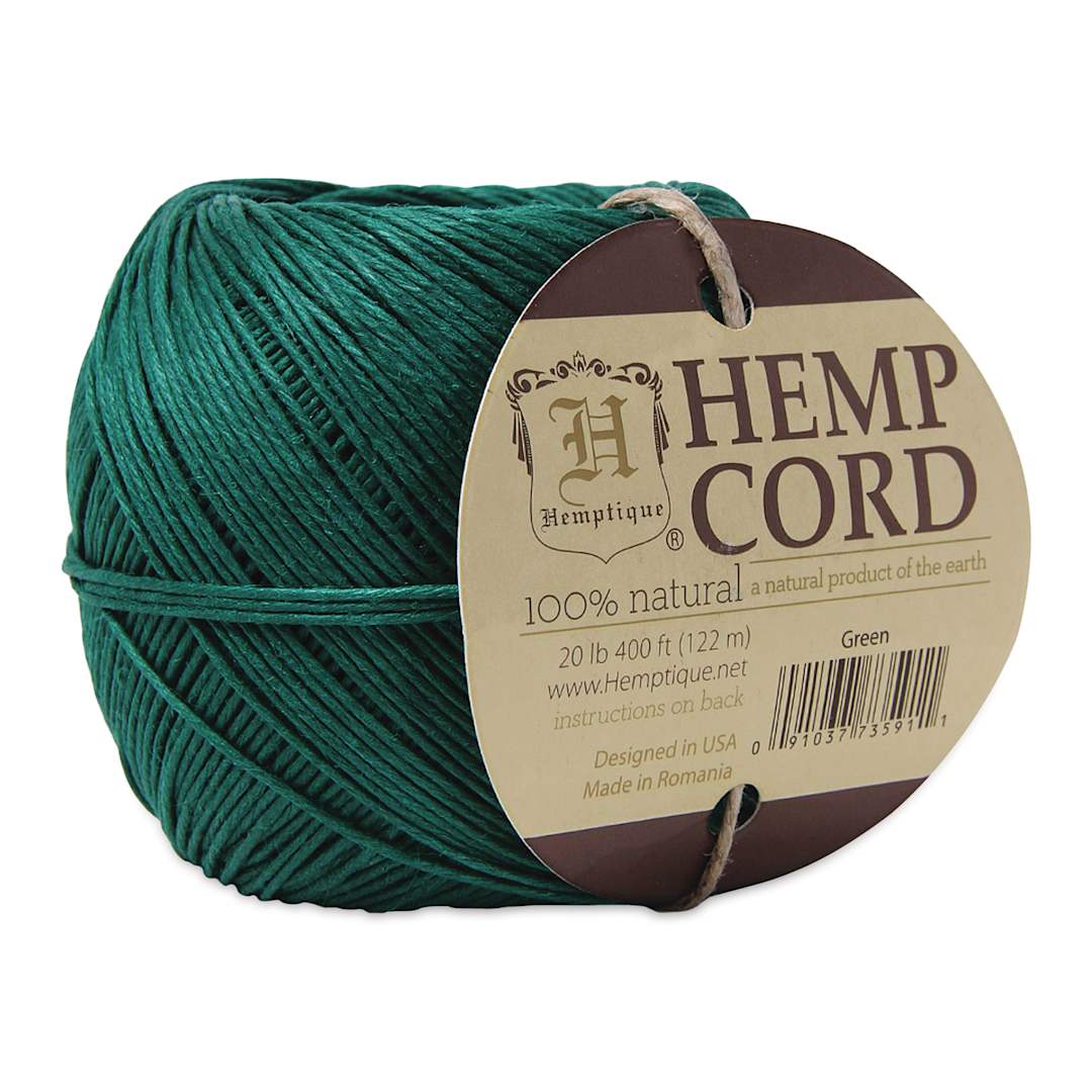 Open in modal - Hemptique Hemp Cord Ball - Green