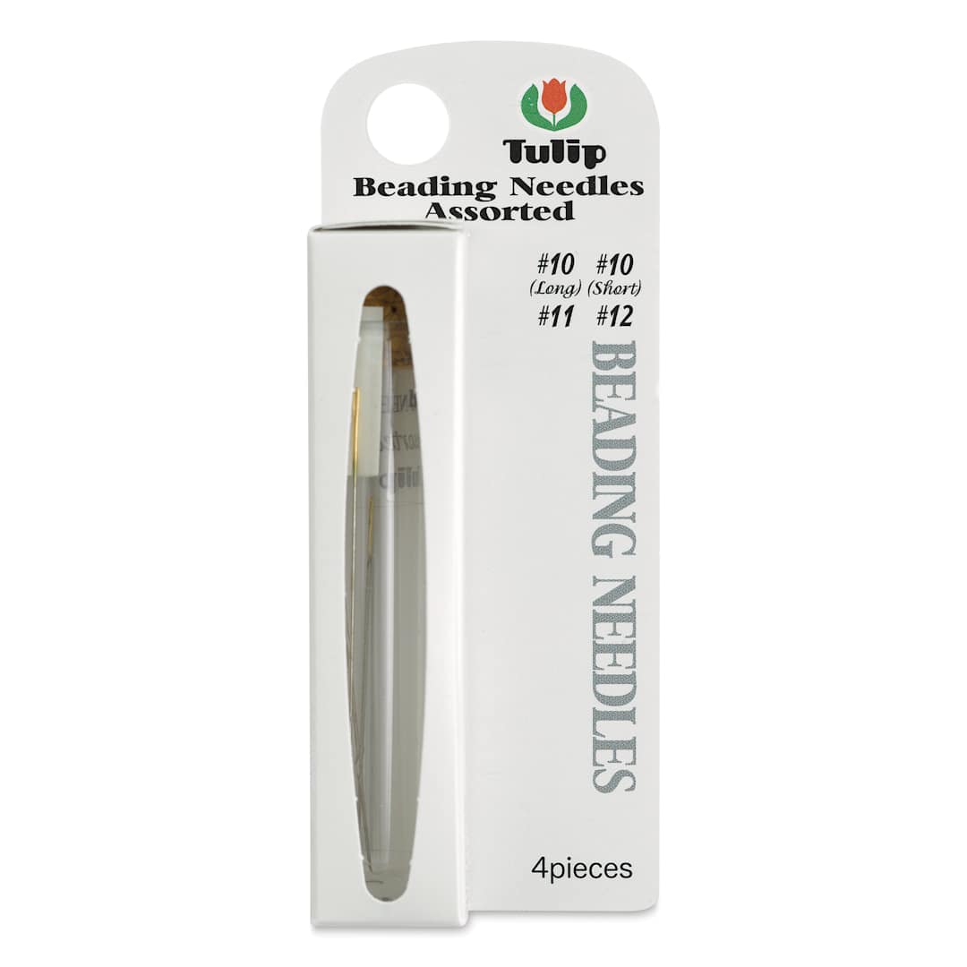 Open in modal - Tulip Needle Company Beading Needles - Assorted, Pkg of 4, front of the packaging