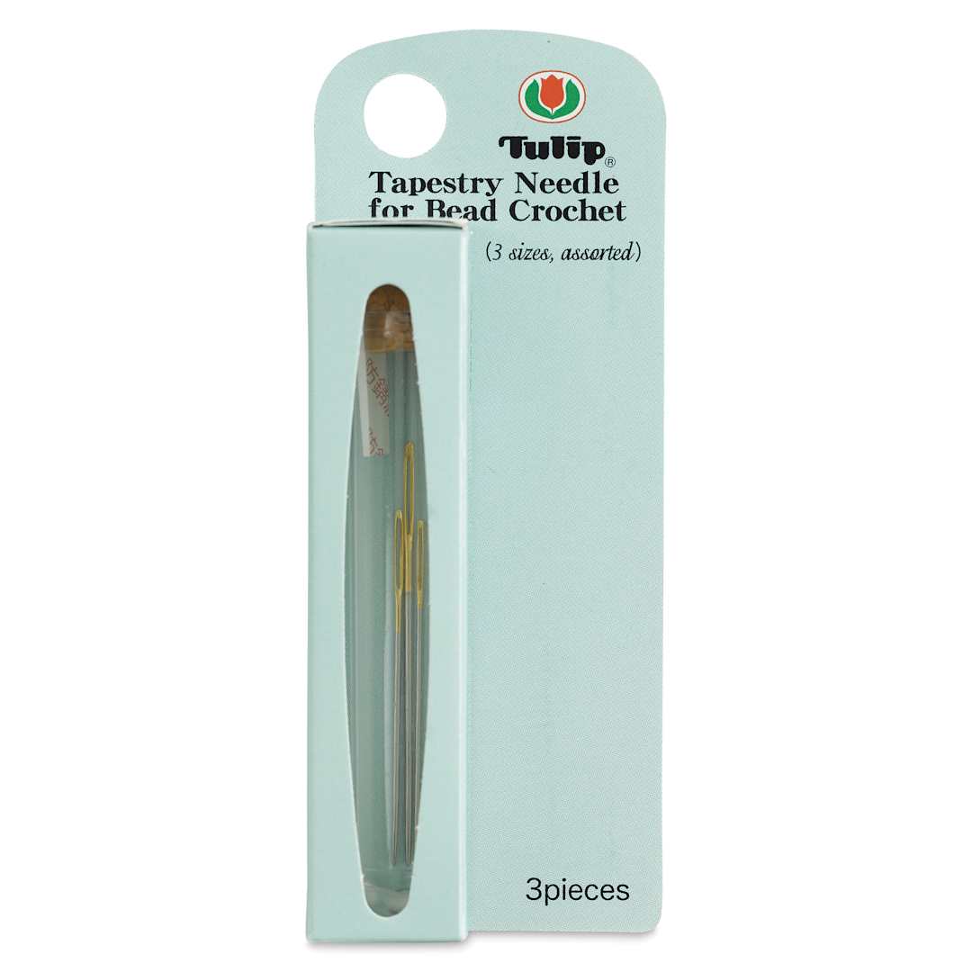 Open in modal - Tulip Needle Company Beading Needles - Tapestry, Assorted, Pkg of 3, front of the packaging