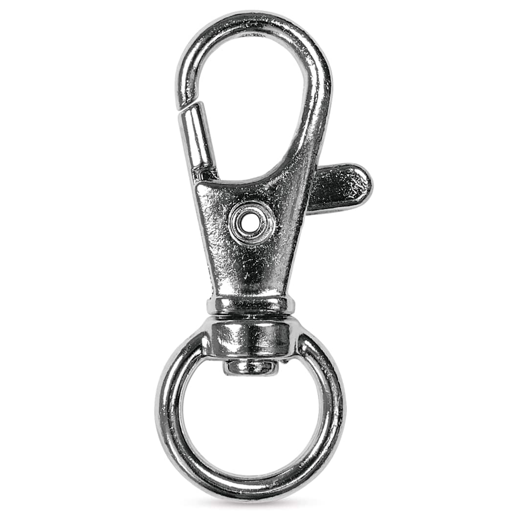 Open in modal - Craft Medley Key Ring Clips - Silver, 1.63", Pkg of 5