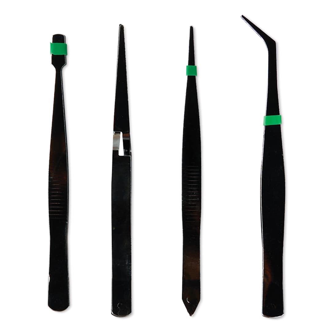 Open in modal - Craft Medley Tweezers - Set of 4