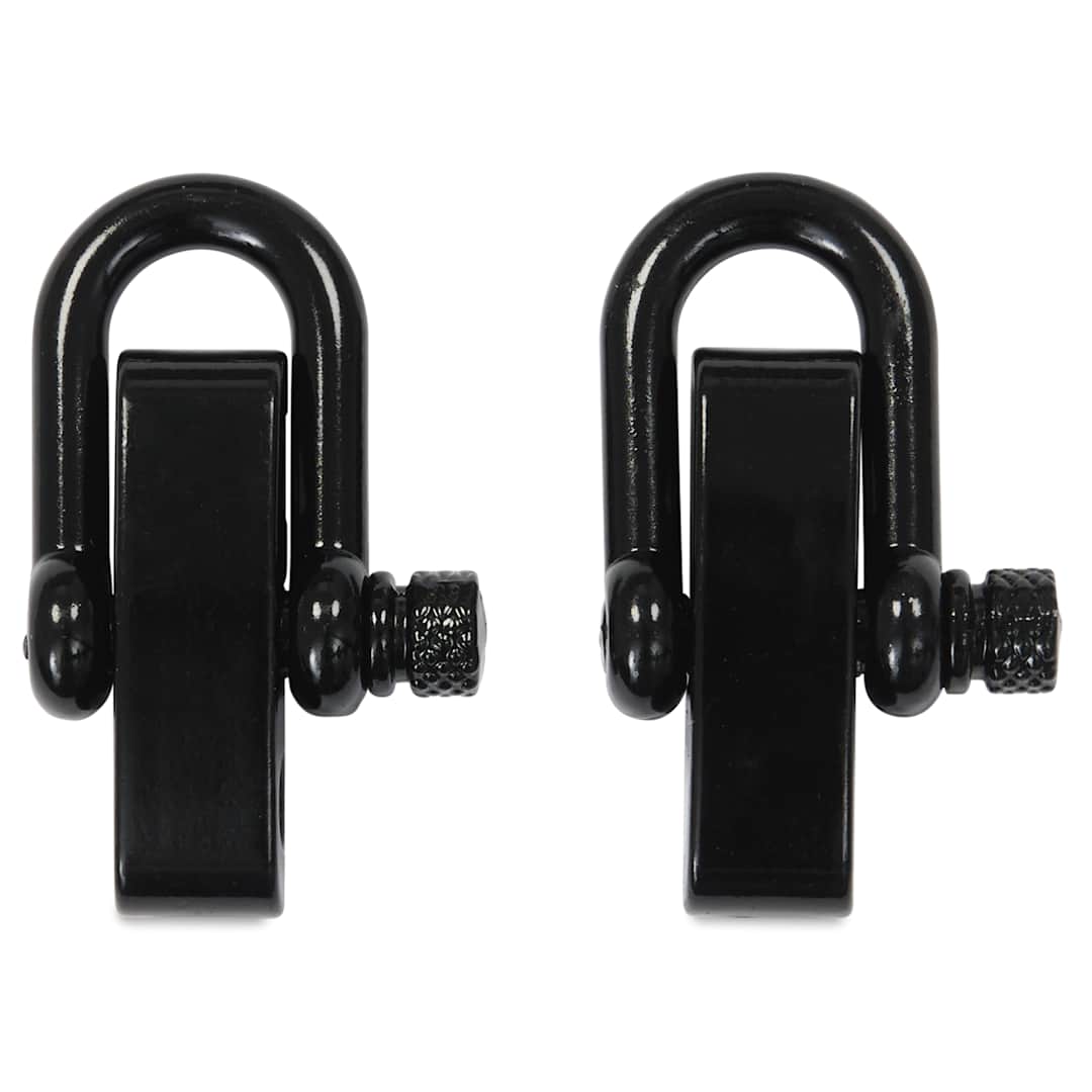 Open in modal - Pepperell Shackle Buckles - Pkg of 2, Black, 40 mm