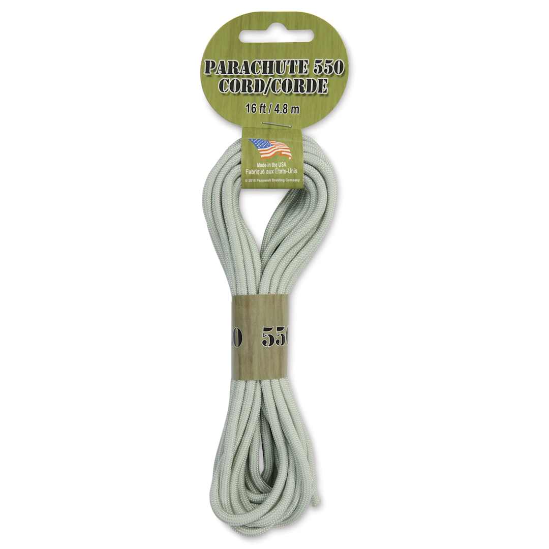 Open in modal - Pepperell Parachute 550 Cord - Gunmetal, 16 ft - front of packaging