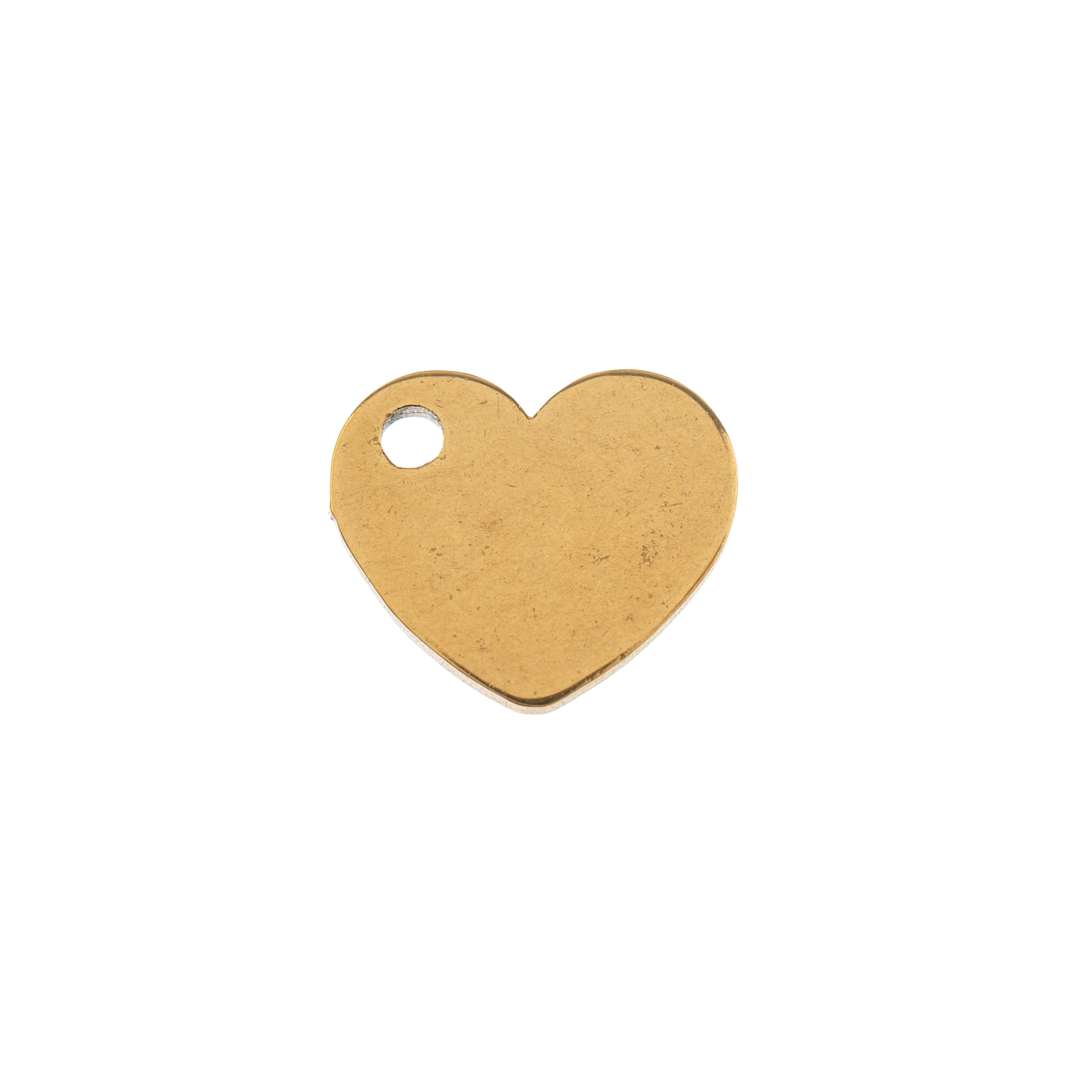 Open in modal - John Bead Sweet & Petite Metal Charms - Gold Hearts single charm