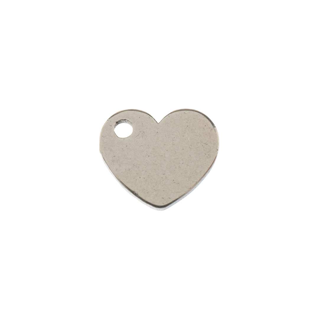 Open in modal - John Bead Sweet & Petite Metal Charms - Silver Hearts single charm