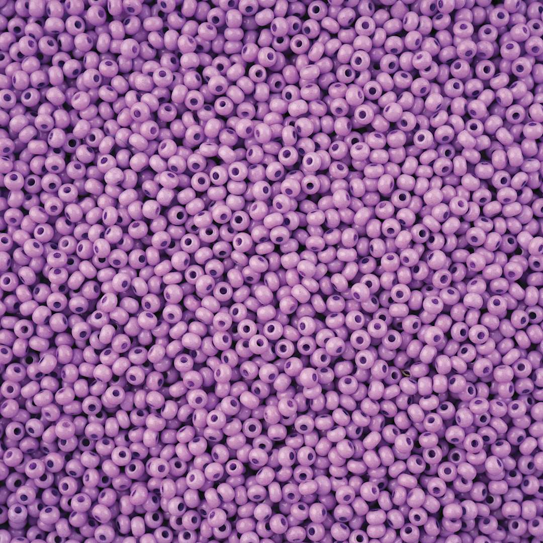 Open in modal - John Bead Solgel Chalk Dyed Czech Seed Beads - 11/0, Grape
