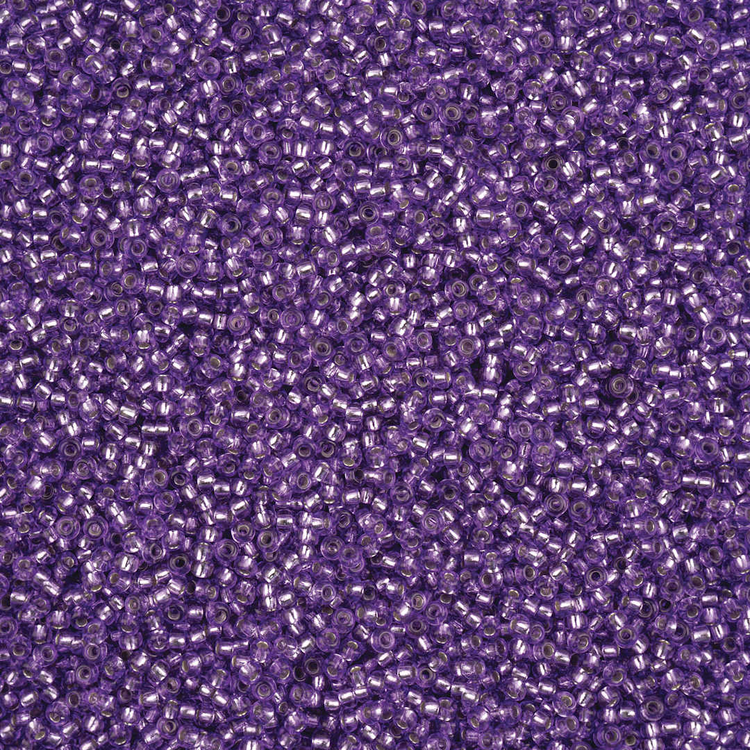 Open in modal - John Bead Solgel Czech Seed Beads - S/L, Grape