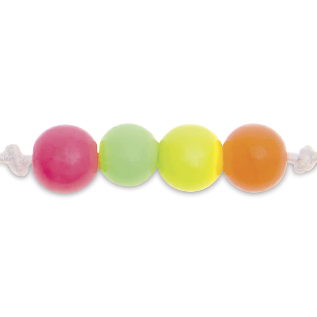 Open in modal - Rico Design Itoshii Plastic Beads - Neon Mix, 4 mm Dia.