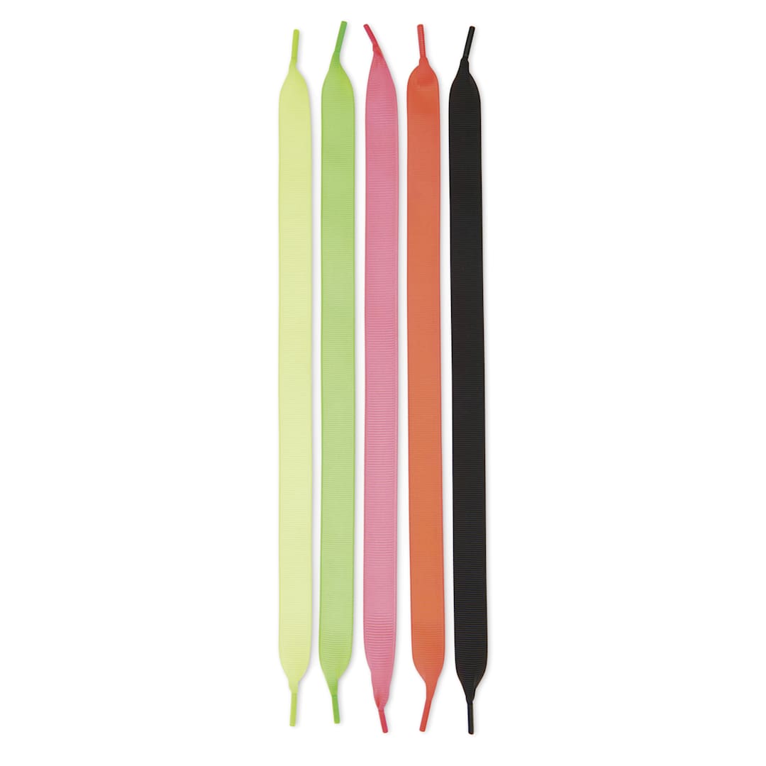 Open in modal - Rico Design Grosgrain Ribbon Bracelets - Neon - one bracelet of each color