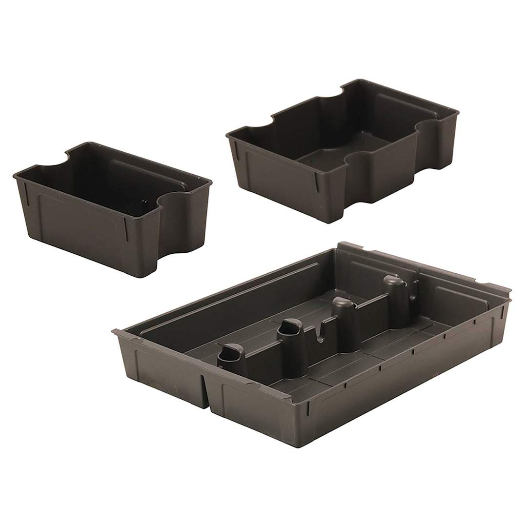 Open in modal - Gratnells Sorted Tray Inserts - Charcoal, Set of 52 (all tray insert sizes)
