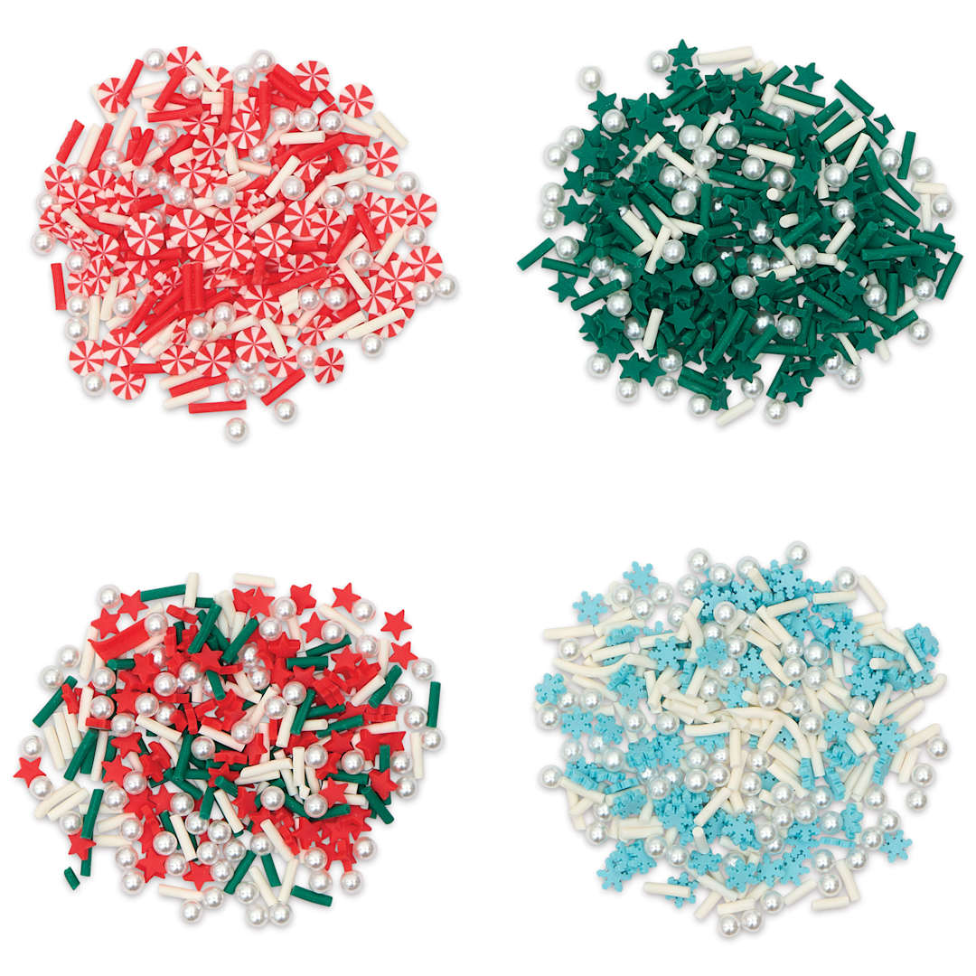 Open in modal - Jewelry Made By Me Polymer Clay Inclusions - Christmas Sprinkles