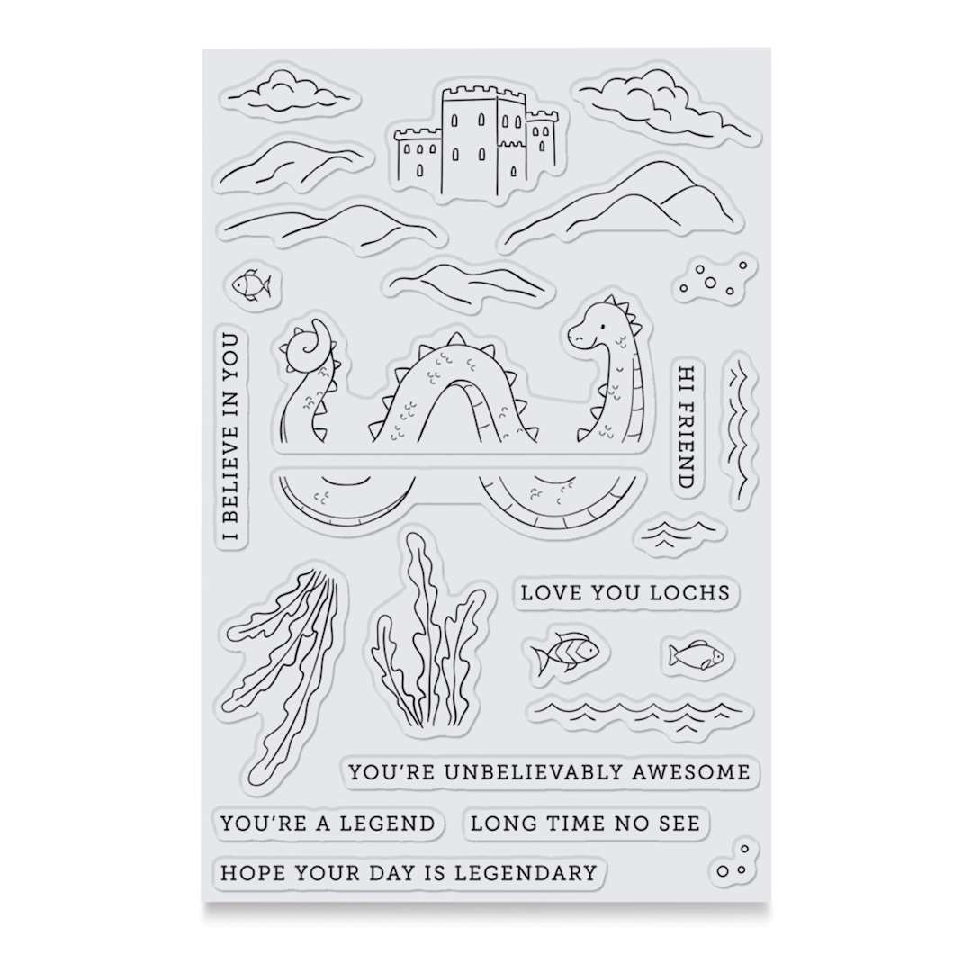 Open in modal - Hero Arts Unbelievably Awesome Clear Stamp Set
