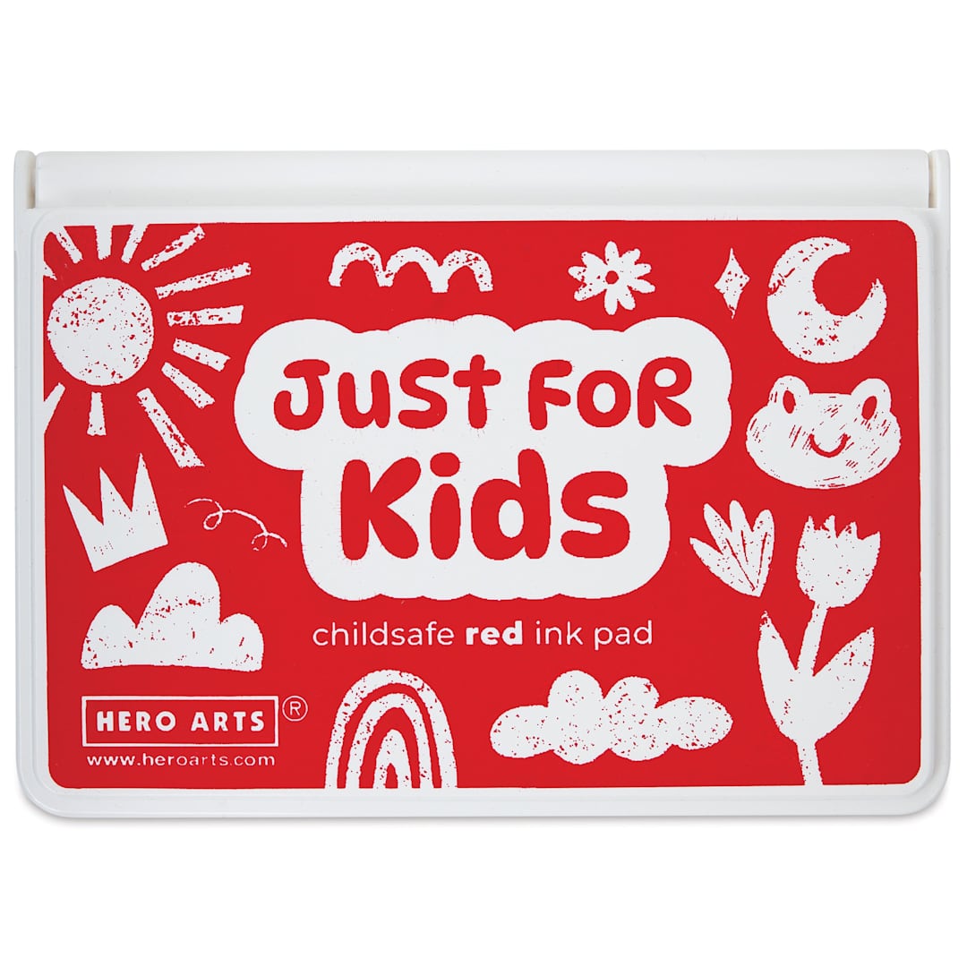 Open in modal - Hero Arts Just For Kids Ink Pad - Red front of closed pad