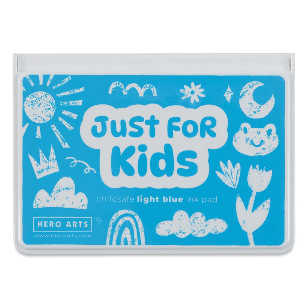 Open in modal - Hero Arts Just For Kids Ink Pad - Light Blue front of closed pad