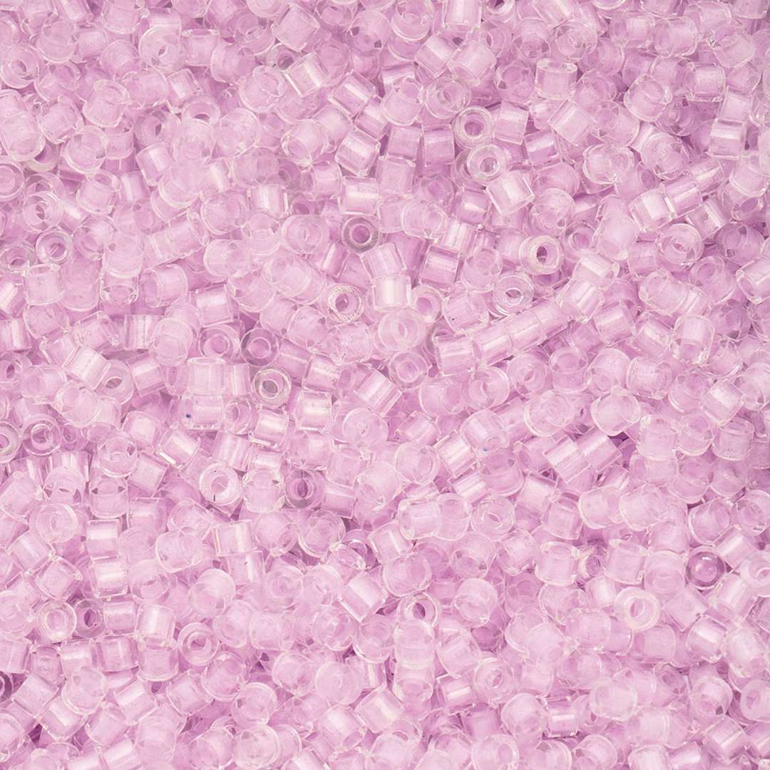 Open in modal - John Bead Cylin 11/0 Glow in the Dark Cylindrical Seed Beads - Violet, 25g